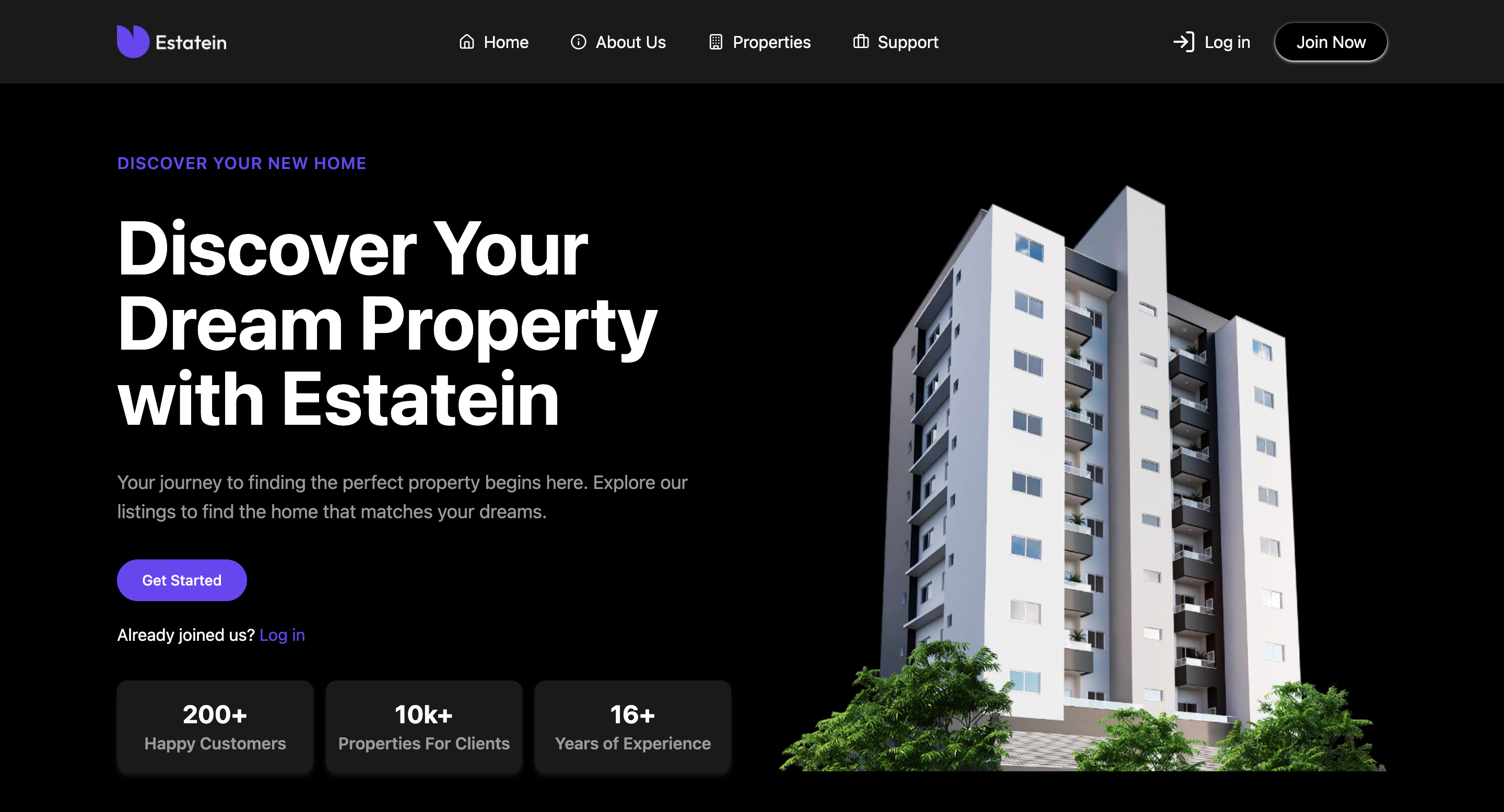 Estatien - Real Estate - web development project by Muddy X Digital